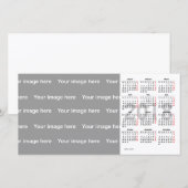 template  2018 Calendar Photo Card (Front/Back)