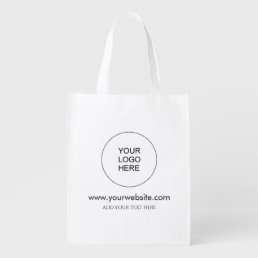 Template Add Company Logo Elegant Website Grocery Bag