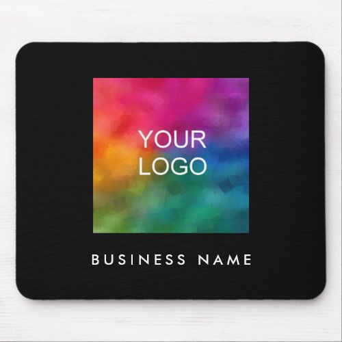 Template Add Upload Your Business Logo Image Text Mouse Pad