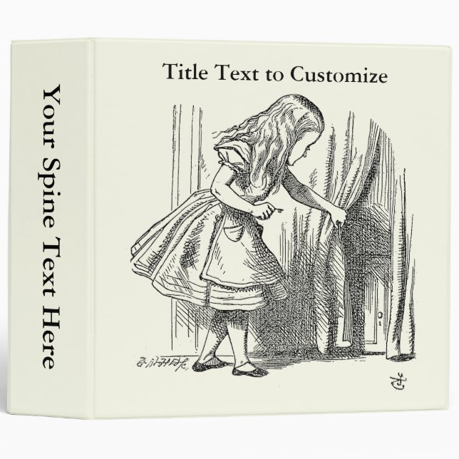 Template Alice Looking for the Door 3 Ring Binder (Front/Spine)