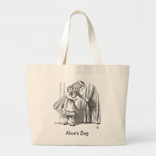 Template Alice Looking for the Door Large Tote Bag