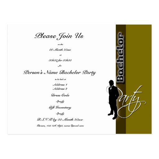 Bachelor Party Invitation Template 5
