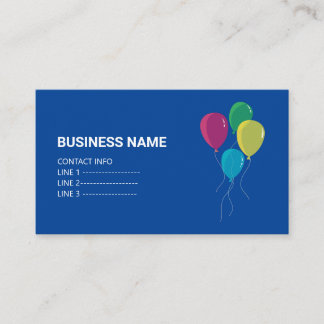 Template Balloons Business Card