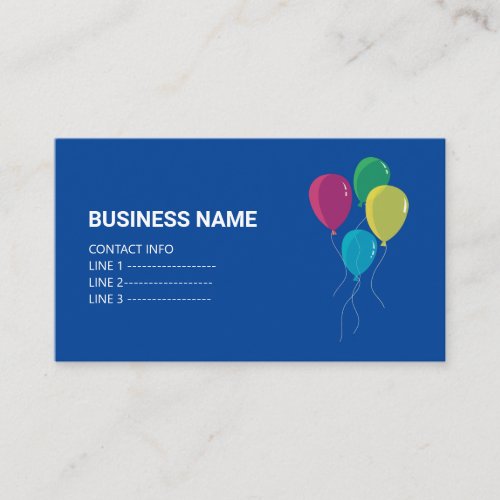 Template Balloons  Business Card