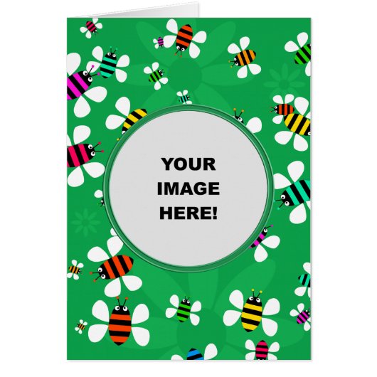 Template, Bee Border Cards (Front)