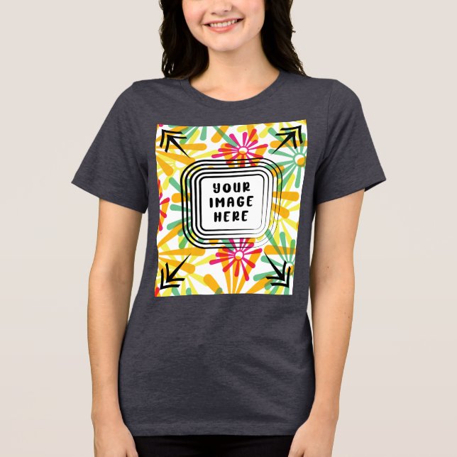 Template Bella+Canvas Women's Tri-blend T Shirt (Front)