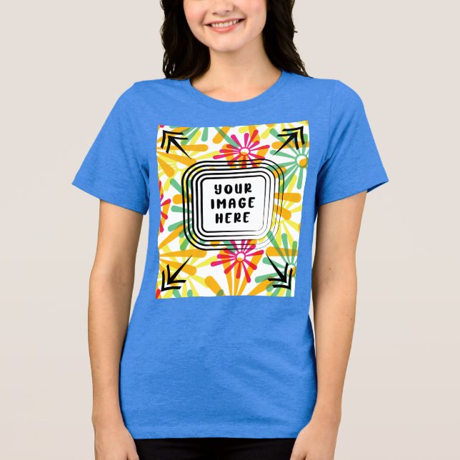 Template Bella+Canvas Women's Tri-blend T Shirt (Front)