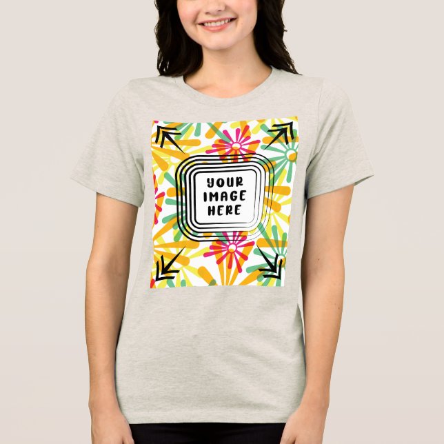 Template Bella+Canvas Women's Tri-blend T Shirt (Front)