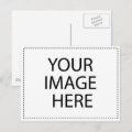 Template Blank .. Add your image text here Postcard | Zazzle