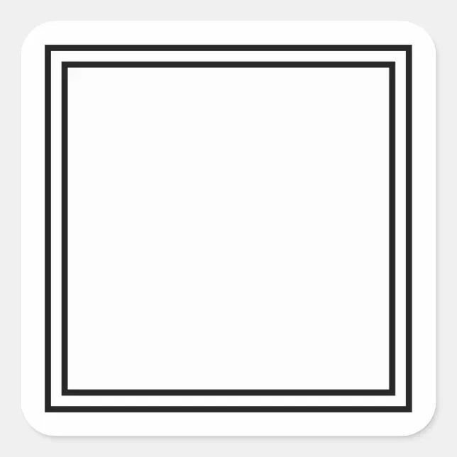 Template Blank .. Add your image text here Square Sticker | Zazzle