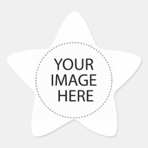 Template Blank   Add your image text or buy BLANK Star Sticker