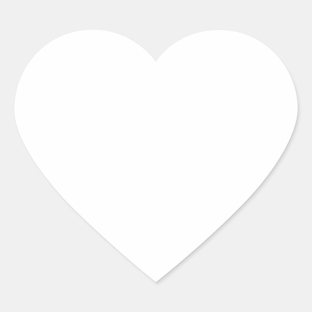 TEMPLATE Blank DIY easy customize add TEXT PHOTO Heart Sticker (Front)
