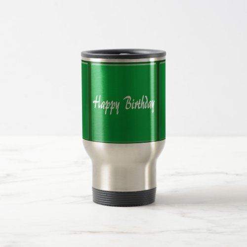 TEMPLATE Blank DIY easy customize add TEXT PHOTO Travel Mug