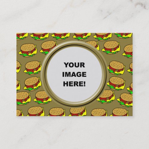 Template, Burger Border Business Card