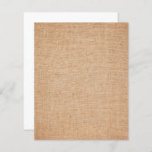 Template - Burlap Background (Front/Back)