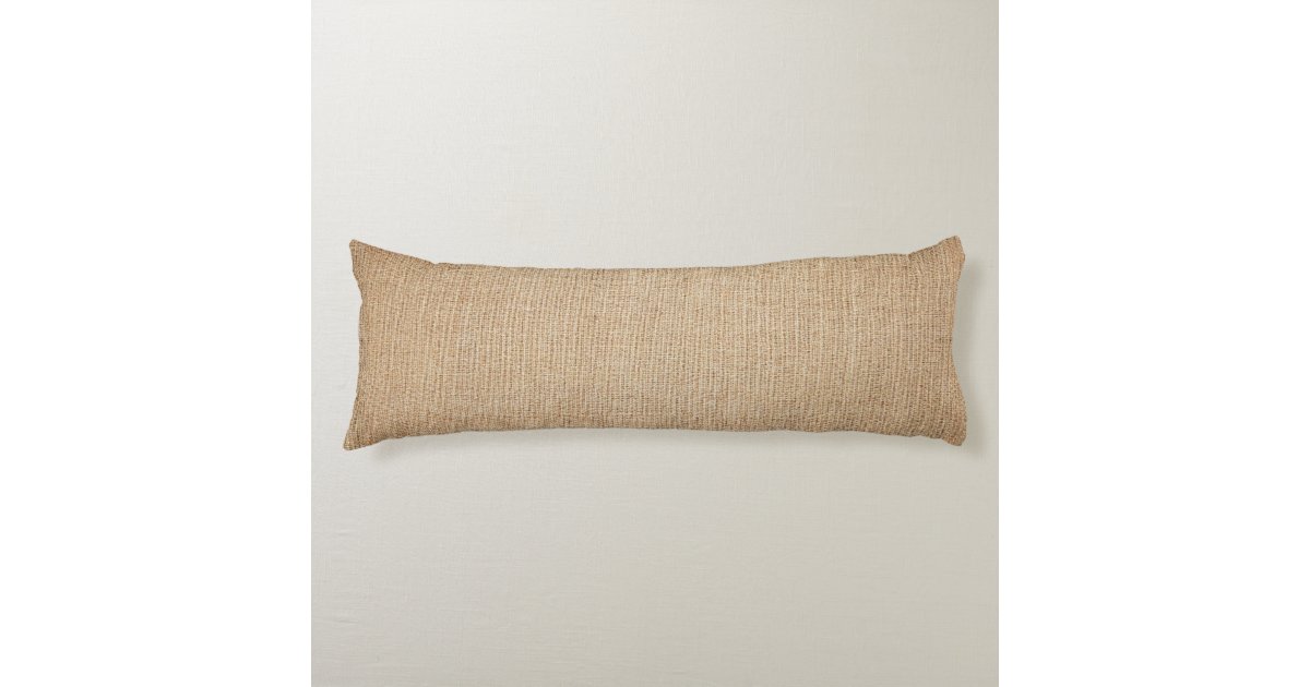 Download Template - Burlap Background Body Pillow | Zazzle.com