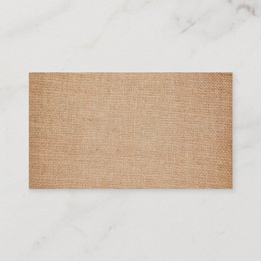 Customizable Template - Burlap Background Double-Sided Standard Business Cards (Pack Of 100)