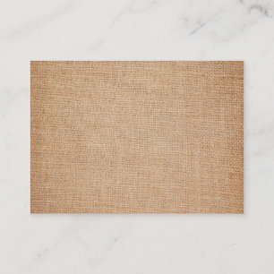 Template - Burlap Background Business Card
