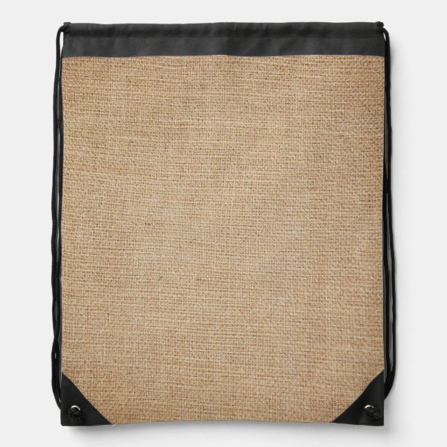 Template - Burlap Background Drawstring Bag (Front)