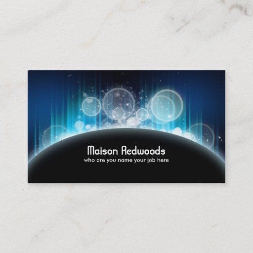 Customizable template business card