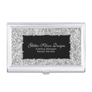 Template Business Card Case Silver
