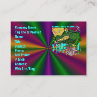 Template Business Card Mardi Gras