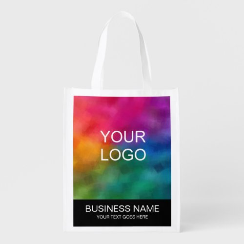 Template Business Company Logo And Text Here Grocery Bag