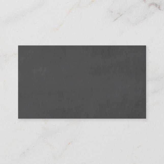 Template - Chalkboard Background Customize Business Card (Front)