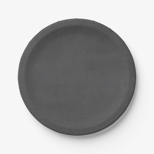 Template - Chalkboard Background Customize Paper Plates (Front)