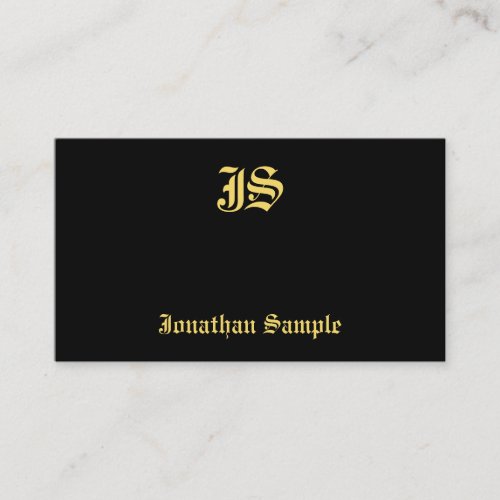 Template Classic Old Style Text Monogram Elegant Business Card