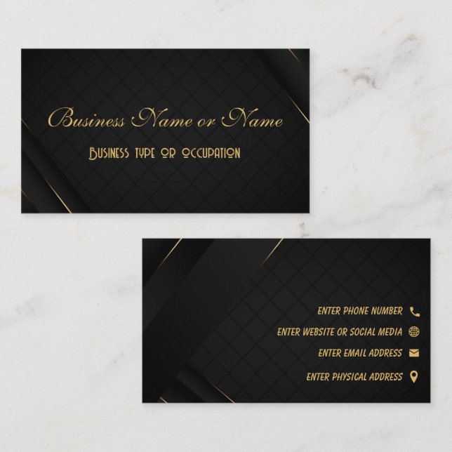 Template Custom Business Card (Front/Back)