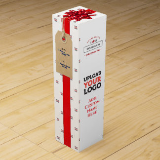 Template Custom Logo Special Quality Gift White Wine Box