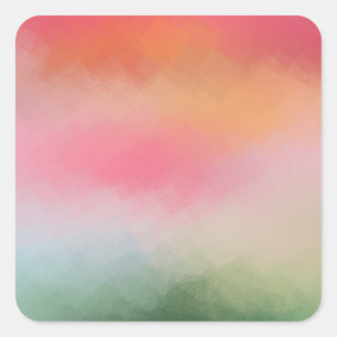 Template Custom Modern Colorful Abstract Art Blank Square Sticker