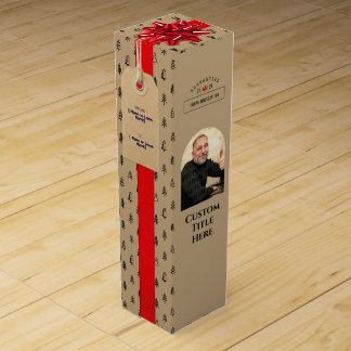 Template Custom Photo Special Quality Deer Blue Wine Box