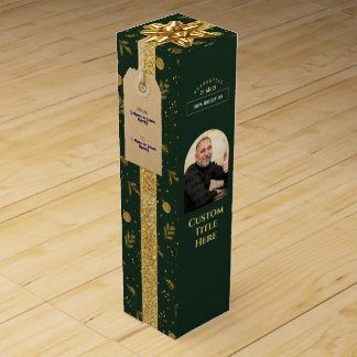 Template Custom Photo Special Quality Gold Forest Wine Box