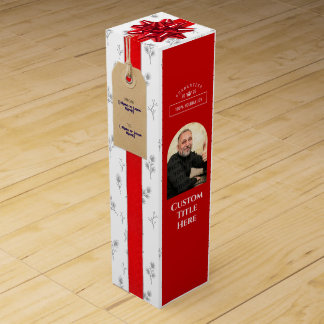 Template Custom Photo Special Quality Organic Gift Wine Box