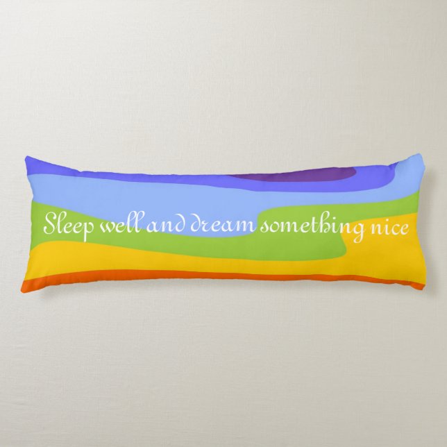 Template - Custom your text, image & background Body Pillow (Front)