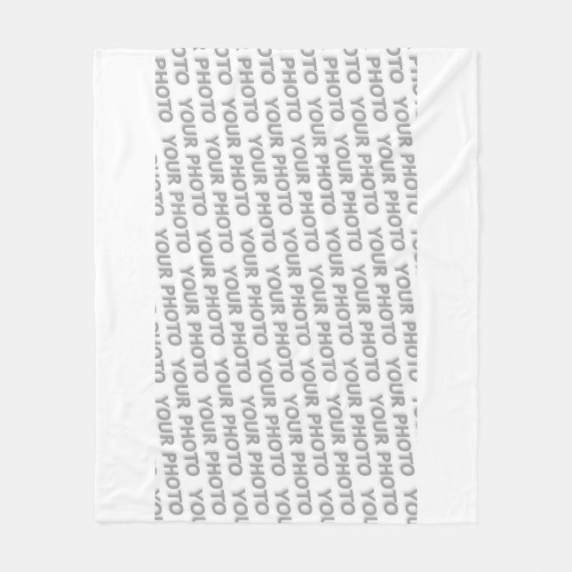 Template - Custom your text, image & background Fleece Blanket (Front)
