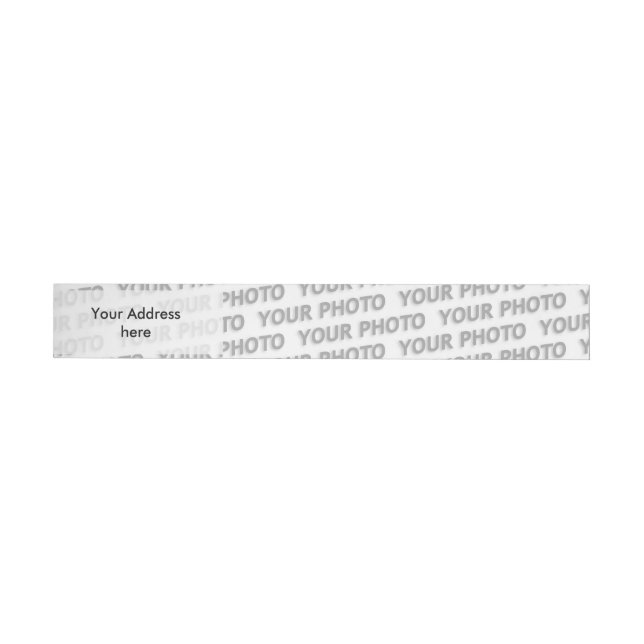 Template - Custom your text, image & background Wrap Around Address Label (Individual)