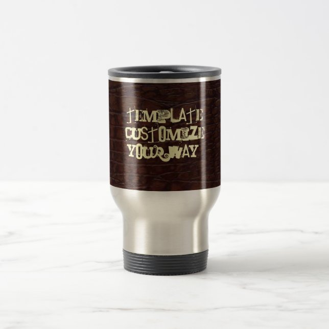 Template Customize! Travel Stainless Steel Mug (Center)