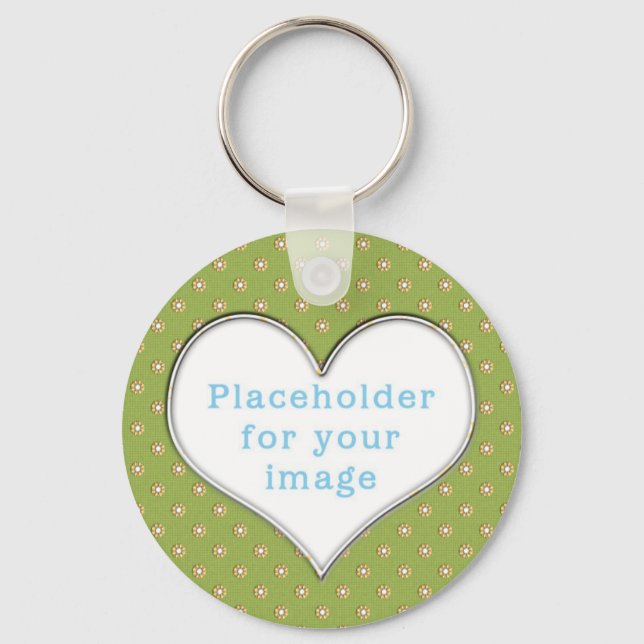 Template "Cute Flowers" Keychain (Front)