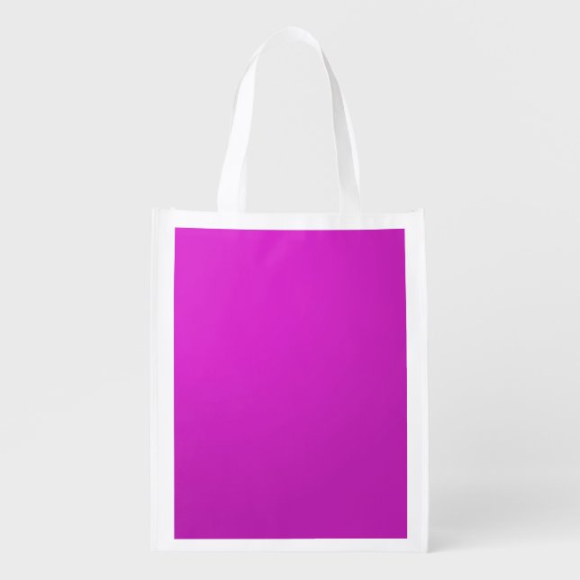 Template DIY add TEXT LOGO PHOTO IMAGE Reusable Grocery Bag (Front)