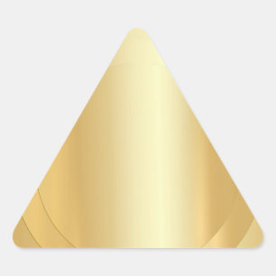 Template Elegant Add Your Text Blank Faux Gold Triangle Sticker