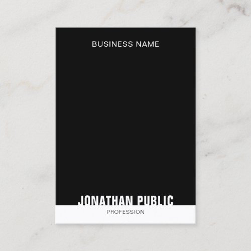 Template Elegant Modern Black And White Trendy Business Card