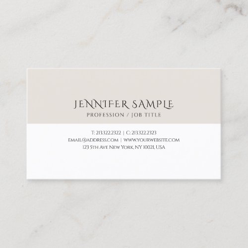 Template Elegant Modern Minimalist Personalized Business Card