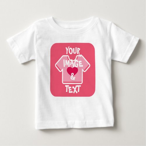 Template Elegant White Color Trendy 2023 Customize Baby T_Shirt