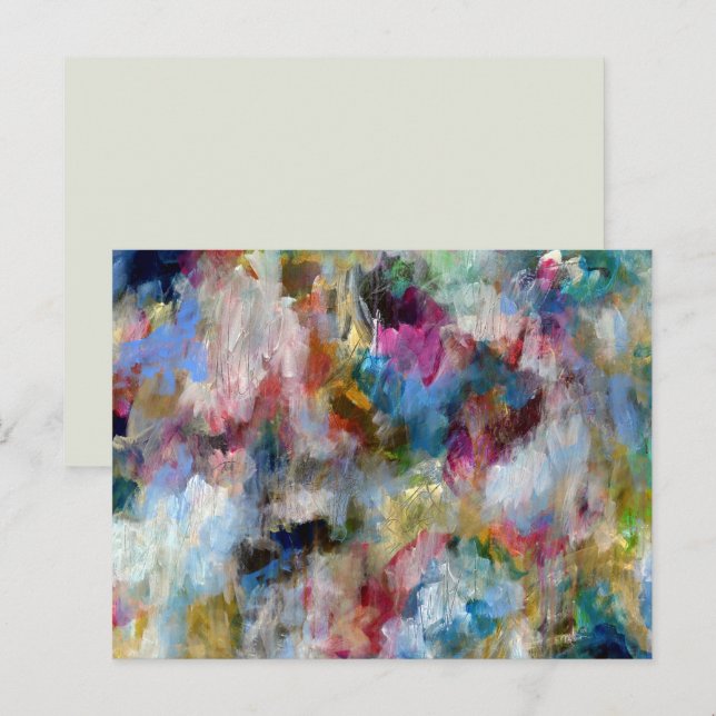 Template Fine Art Postcard Original Stormy Sky (Front/Back)