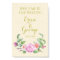 Template floral rose welcome wedding sign Print