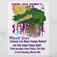 mardi gras flyers