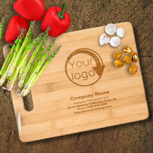 Template for a custom business logo promotional Engraved Cutting Board
